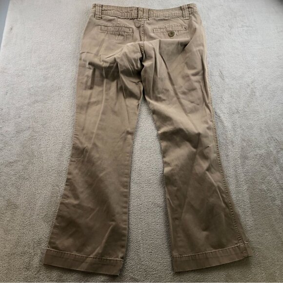 Vintage Aeropostale Womens Pants Size 3/4 Short Khaki Bootcut Casual Classic Tan - Picture 14 of 14